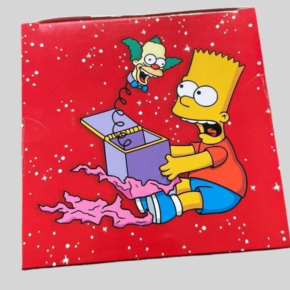 The Simpsons Holiday Fun Crew Socks Gift Box 4 Pair Men’s 6-12 NWT